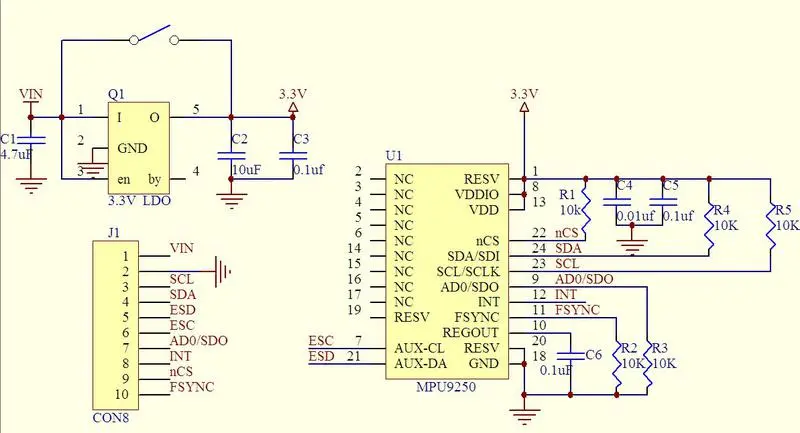 MPU-9250 - Circuit