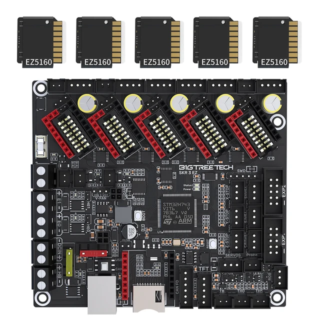 SKR 3 EZ 32Bit - Top view with EZ5160 drivers