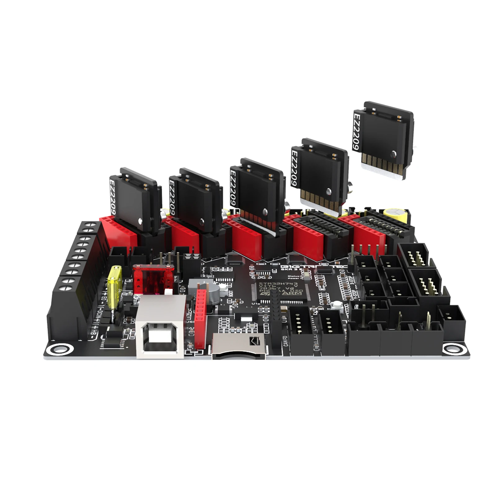 SKR 3 EZ 32Bit - Side view with EZ5160 drivers